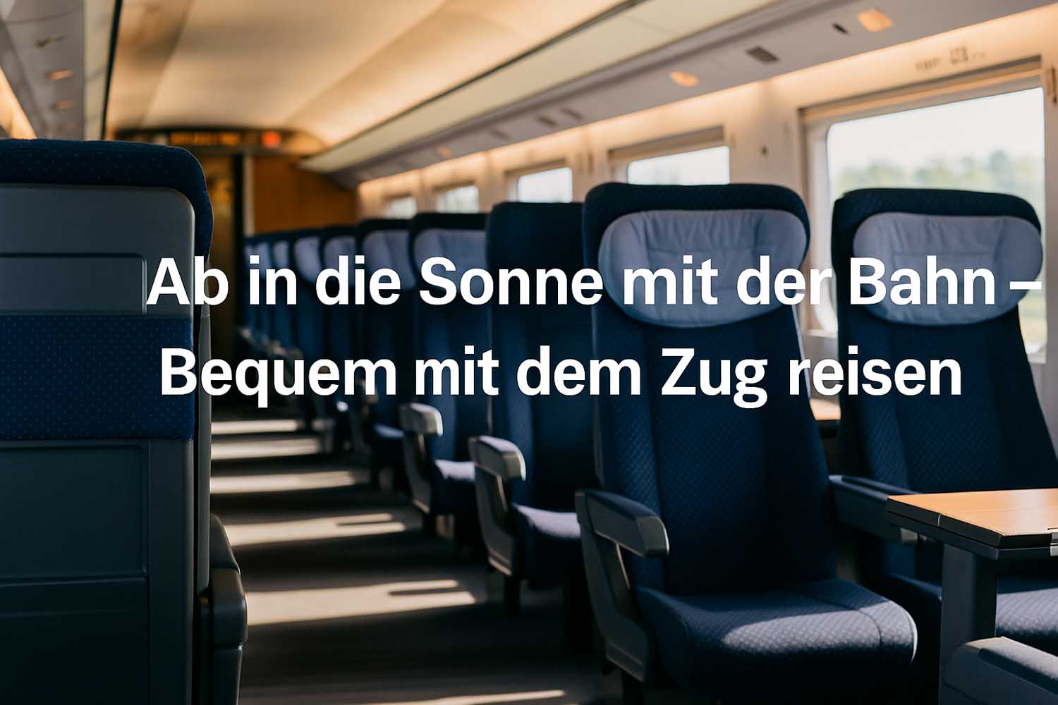 🚆 Ab in die Sonne mit der Bahn – Bequem mit dem Zug reisen
