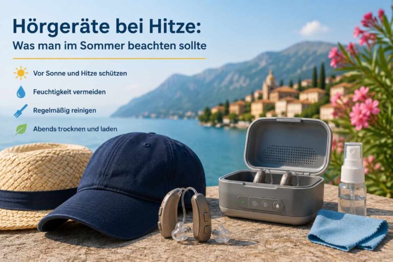 Hörgeräte bei Hitze: Was man im Sommer beachten sollte