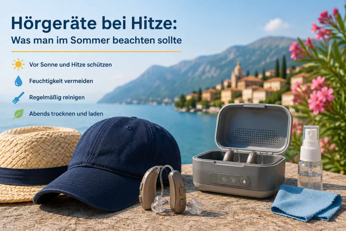 Hörgeräte bei Hitze: Was man im Sommer beachten sollte