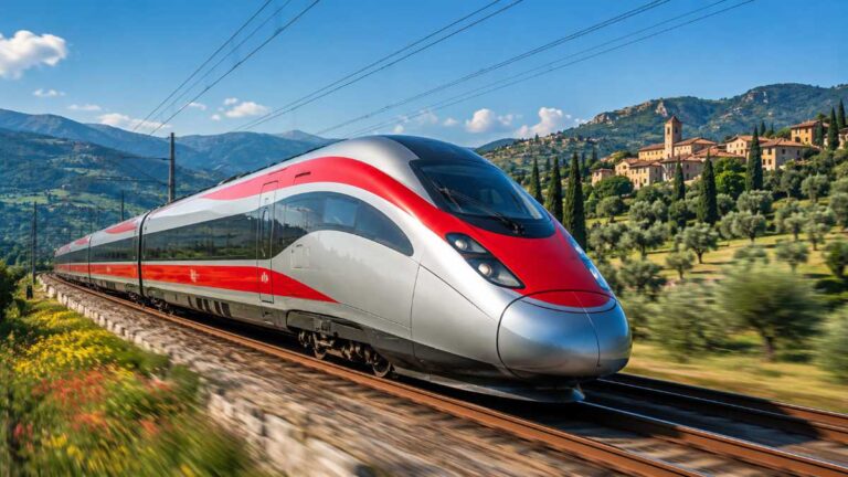 Bahnreise, Europa, Italien, Bewegung, Freiheit, ohne Flugzeug unterwegs.